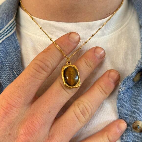 Y2k simple gold dark brown - Picture 3 of 8